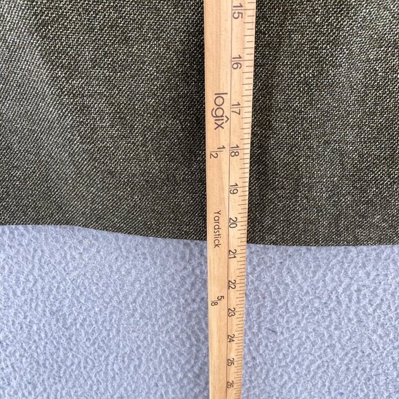 Talbots Skirt Womens 10 Green Wool Silk Blend Above Knee Straight Career Vintage - Picture 8 of 10